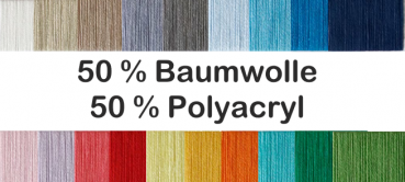 Wunsch Wickelung - 50 % Baumwolle/50 % Polyacryl